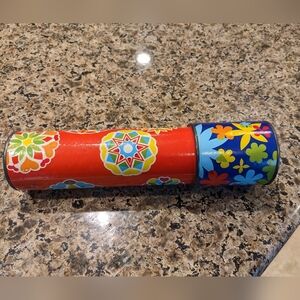 Vintage Cardboard Kaleidoscope | Flower Power | Steven Mfg Co. Hard To Find Toy